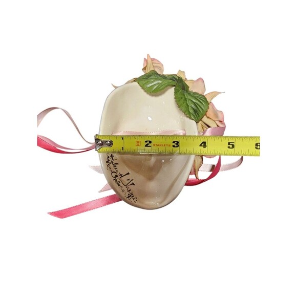 Kathleen H. Thomas Hand Painted Ceramic Face Mask Decoration - Picture 5 of 9